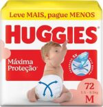 Fralda Huggies Máxima Proteção M 72 unidades