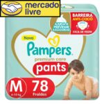Pampers Fralda Pants Premium Care M 78
