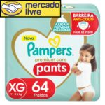 Pampers Fralda Pants Premium Care XG 64