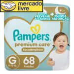 Fralda Pampers Premium Care G 68