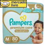 Fralda Pampers Premium Care M 80