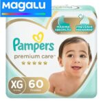 Fralda Pampers Premium Care XG 60