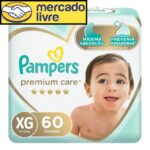 Fralda Pampers Premium Care XG 60