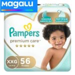 Fralda Pampers Premium Care XXG 56